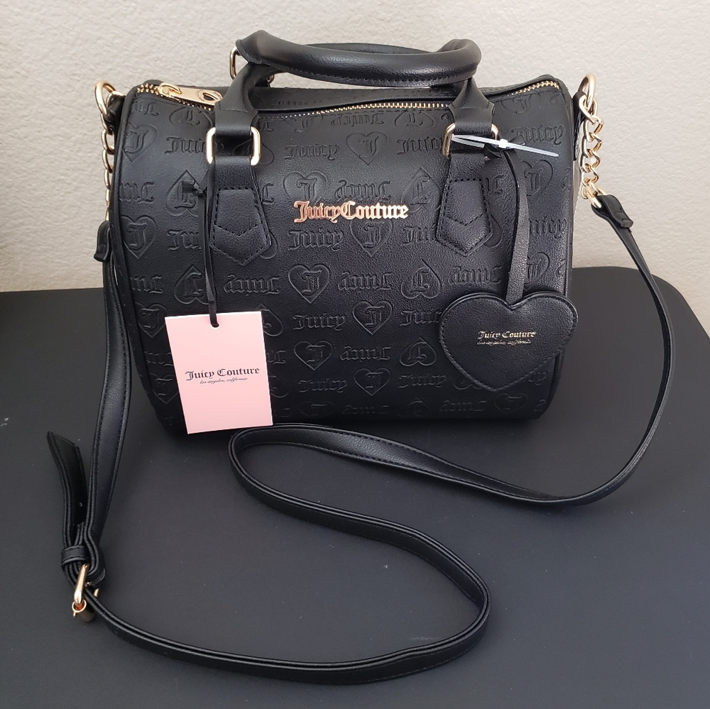 Juicy Couture Bestsellers Fame Black Liquorice Satchel NWT